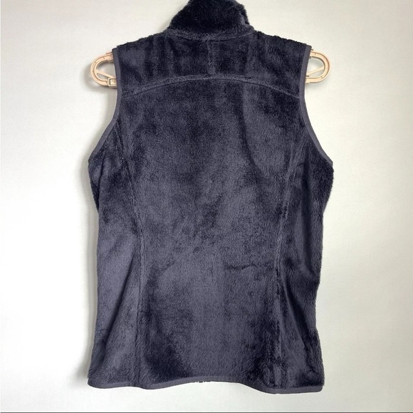 The North Face Women Sz S Vest Faux Fur Purple Full Zip Pockets Outerwear READ - Picture 2 of 13